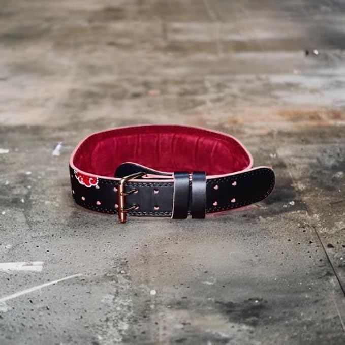 Red Cloud Anime Weight Lifting Belt - Heavy Duty Powerlifting Belt for Deadlifts & Squats