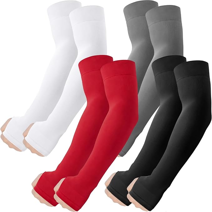 ROXUN Arm Sleeves with Thumb Hole, Cooling UV Sun Protection for Men/Women | High‑elastic fabric,compression tattoo cover up for men/women,great for outdoor activities