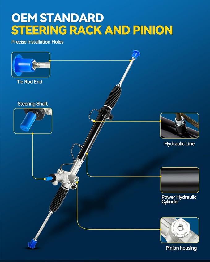PHILTOP Power Steering Rack and Pinion Compatible with Toyota Camry 2000-2001, Avalon 2000-2004, Lexus ES300 1999-2001, Hydraulic Rack and Pinion Replace 26-1617