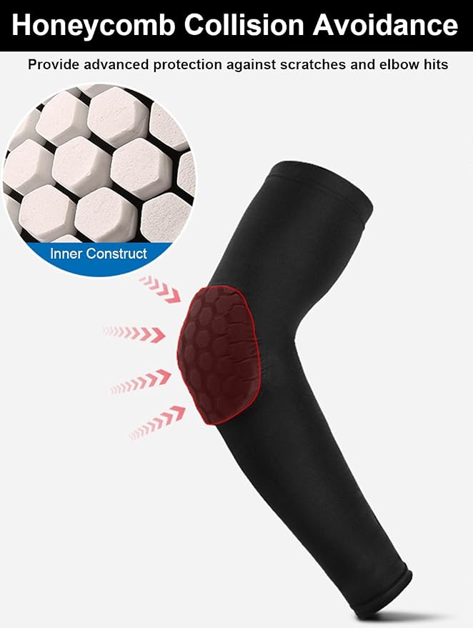 Elbow Compression Sleeve Padded Elbow Sleeve Volleyball Elbow Pads, Basketball Arm sleeve Football Arm Sleeve