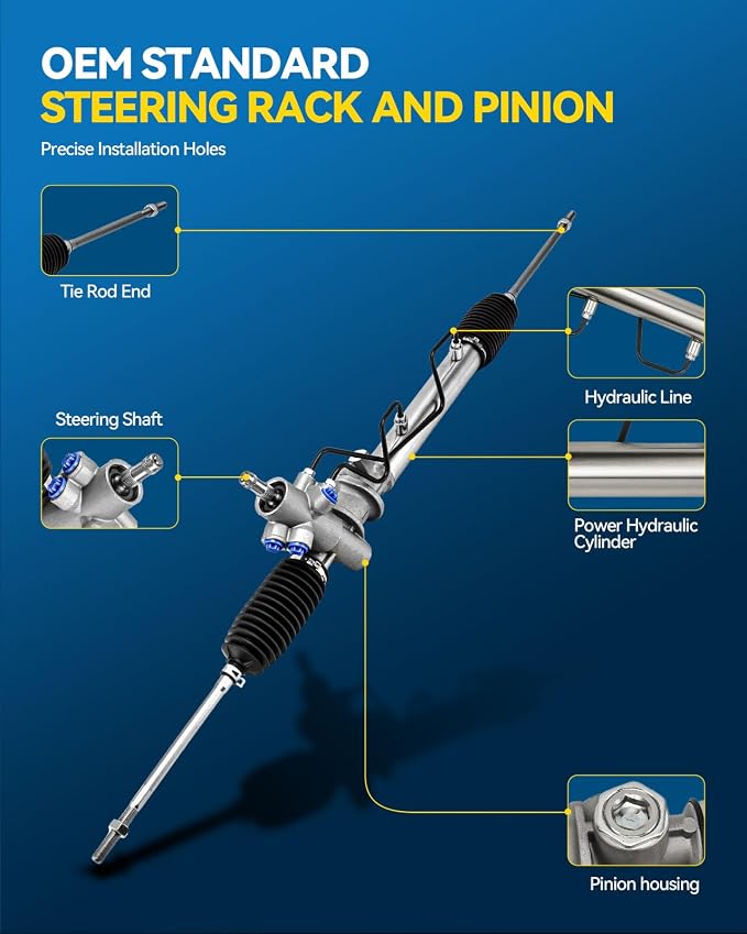 PHILTOP Power Steering Rack and Pinion for 91-98 Tercel, 92-98 Paseo | No.4425016140, 4425016240, 4425016300, 4425016191, 4425016190, 4550319155, 4550319195, 261677
