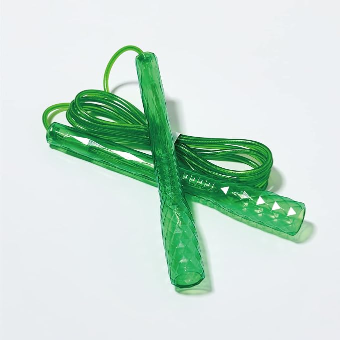 Skipping Jump Rope for Fitness Workout - Light Weight, Adjustable, Tangle Free, Excellent line control for Cardio Boxing, CrossFit, Training Exercise All Ages and Gender ( Special Luxury, KA-220, Made in Korea)