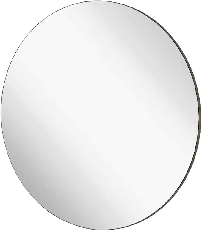 Marketing Holders Acrylic Mirror Round 10 Inch Lightweight Reflective Frameless Disc for Elegant DIY Wedding Centerpieces Home Decor and Unique Mirrored Decorative Gallery Walls