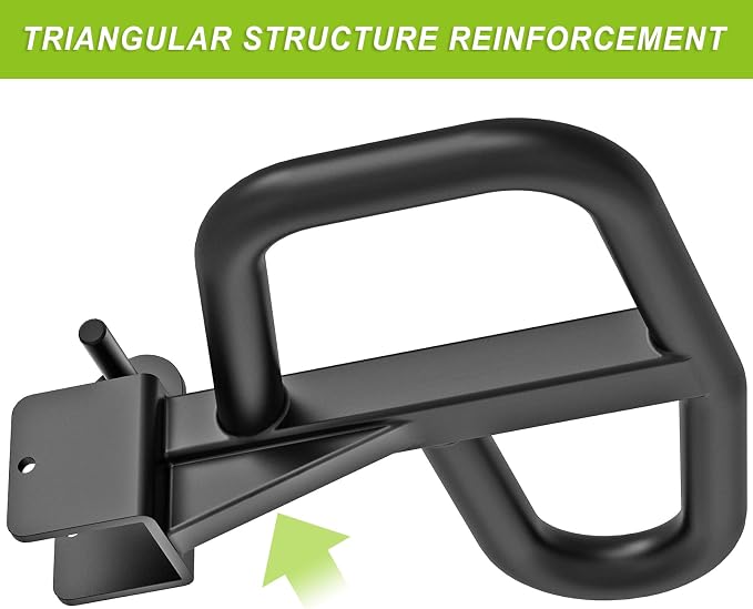 SELEWARE Dip Bar Attachment for Power Rack, 2 x 2 Tube, Multi Grip Handle | Fully Welded Steel Design, Stable Support for Dips, Pull Ups and Strength Training, Ideal for Home Gym Workouts