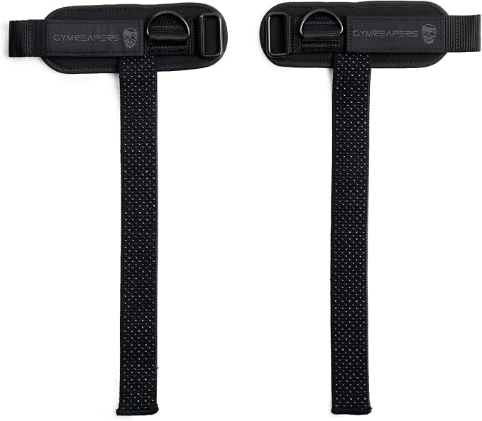 Gymreapers GripLink Lifting Straps – Heavy Duty D-Ring Weight Lifting Wrist Straps with Anti-Slip Silicone Grip Beads, Adjustable Support for Deadlifts, Powerlifting, Cable Machines & Gym Training