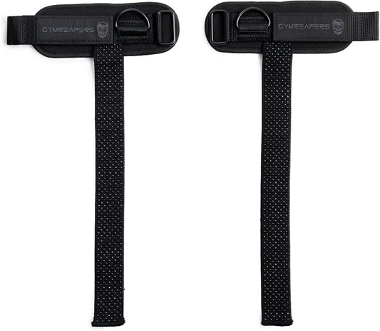 Gymreapers GripLink Lifting Straps – Heavy Duty D-Ring Weight Lifting Wrist Straps with Anti-Slip Silicone Grip Beads, Adjustable Support for Deadlifts, Powerlifting, Cable Machines & Gym Training
