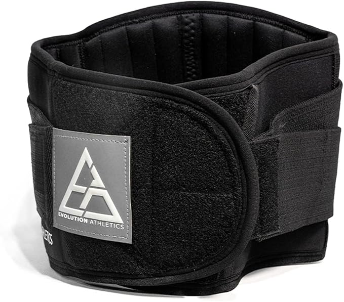 Evolution Athletics Weight Lifting Support Belt for Strength Training, Powerlifting, or Deadlift