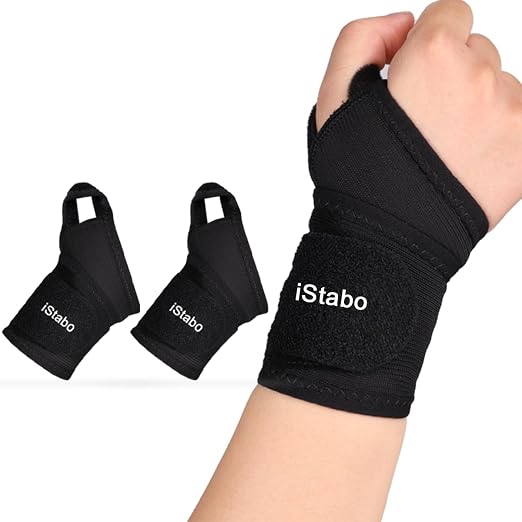 Ultra Thin Mesh Wrist Brace for Carpal Tunnel Pain Relief - Adjustable Wrist Support Strap for Arthritis, Tendonitis, Repetitive Strain Injury - Lightweight Ulnar Wrist Wraps for Workouts & Daily Use, Fits Left or Right Hand (2, Black)