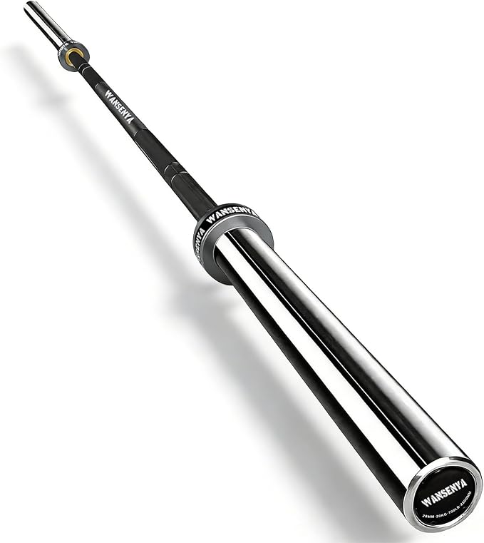 7FT Olympic Barbell 45lb,28MM 2 Inch Olympic Bar for No. 45 Steel,Olympic Weight Bars for Lifting,CrossFit,Bench Press,Deadlift,Squats,Strength Training bars