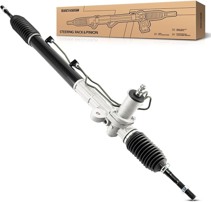 Torchbeam Power Steering Rack & Pinion Assembly Fit for 2001 2002 2003 2004 2005 2006 Santa Fe, Hydraulic System Steering, Replaces OEM 26-2413