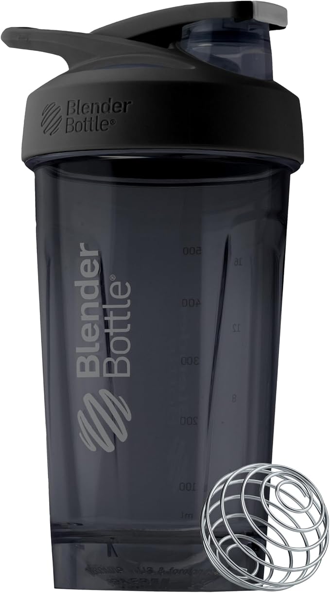 BlenderBottle Sport Flip Tritan Shaker Bottle 24 oz Black
