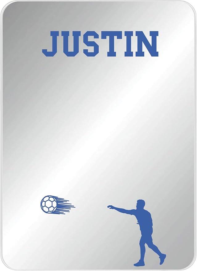 Personalized Sports Player Fan Team Club Locker Mirror Magnet – Back to School Decor, Colorful Magnetic Organizer Accessory for Gym, Home, Office & Refrigerator (Handball Male)