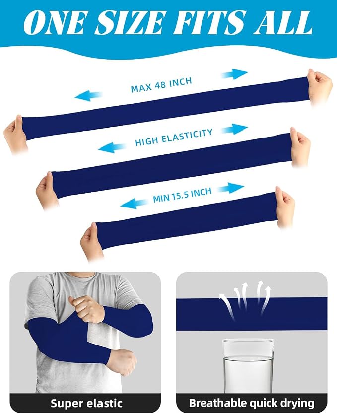 BHYTAKI Cooling Compression Arm Sleeves for Men Women,UPF50 UV Sun Protection Sleeves for Work Sport Tattoo Cover Up