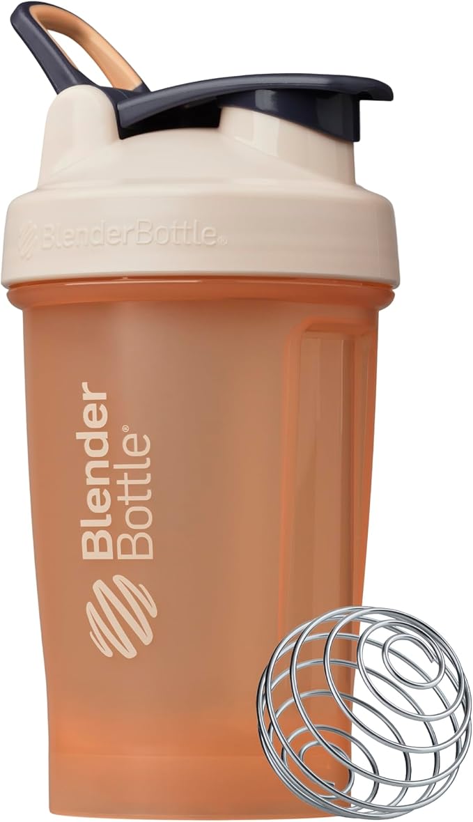 BlenderBottle Classic V2 Plastic Shaker Bottle 20 oz Peach