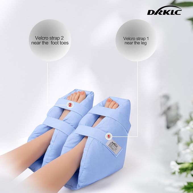 Heel Protectors for Pressure Sores,Adjustable Foot Boot Surgery Recovery Supplies for Elderly Bedridden Pressure Ulcer Ankle Pillow for Bed, Wheelchairs