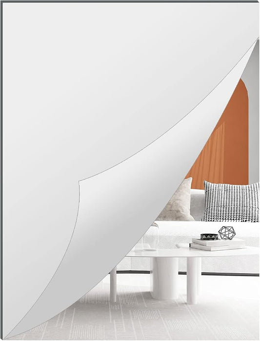 A2 Acrylic Mirror Sheet for Wall, 16.5 x 23.2 x 1Pcs | Large Rectangular Mirror Tiles Frameless Wall Mounted Mirror Self-Adhesive Mirror Stickers for Vanity Bedroom Home Decor