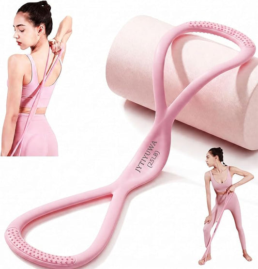 Resistance Bands with Handles,Figure 8 Resistance Band Elastic Fitness Bands Exercise Band for Home Yoga Gym Workout