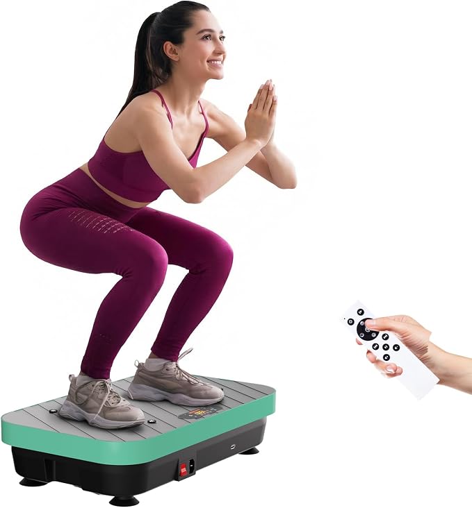 Vibration Plate Exercise Machine: TISSCARE Vibrating Plates for Weight Loss and Lymphatic Drainage, 400lbs Shake Plate Whole Body Workout Platform for Home Fitness Fat Burner Gifts
