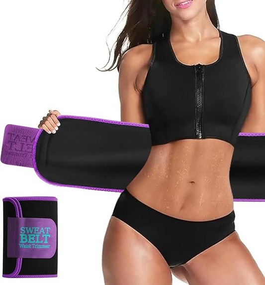 AMZBOSS Waist Trainers for Women Belly Fat, Waist Sweat Band for Women | Sweat Waist Trainer for Women, Belly Band Sweat Belt, Sweat Band for Stomach Weight Loss, Belly Wrap Waist Trimmer