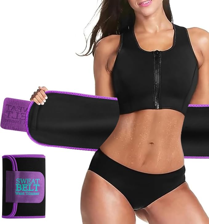 AMZBOSS Waist Trainers for Women Belly Fat, Waist Sweat Band for Women | Sweat Waist Trainer for Women, Belly Band Sweat Belt, Sweat Band for Stomach Weight Loss, Belly Wrap Waist Trimmer