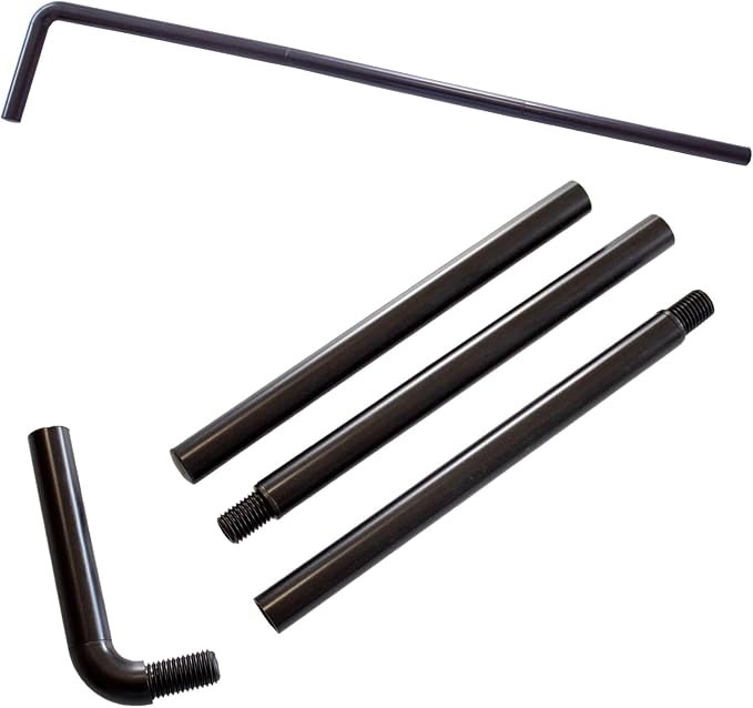 RangeMaster ShoulderWand Therapy Stretching Tool│Collapsible Stretching Bar│Physical Therapy Tool for Recovery and Increasing Motion (Black)