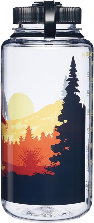 Nalgene 32 oz Wide Mouth Water Bottle, Sasquatch | BPA-Free, Durable & Leak Proof, Lightweight Bottle for Hiking & Gym, Work & Travel