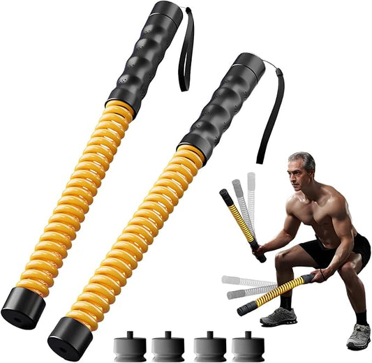 DUROTAN Ropeless Battle Ropes,Adjustable Weight Battle Rope | Anti-Slip Ergonomic Handles for Home Gym & Outdoor,HIIT and Low-Impact Aerobic Training for Men & Women