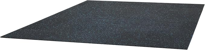 VEVOR 0.4Inch 96sq.ft 24 Tiles Gym Flooring for Home Gym, Rubber Top with High Density EVA Foam, 24 x 24In Gym Floor Exercise Equipment Mats, Interlocking Gym Mats, Puzzle Workout Mats, Black & Blue | Rubber Top with High Density EVA Foam, Lightweight ...