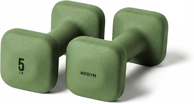 WeGym Square Dumbbells for Home Gym, Hand Weights for Strength Training