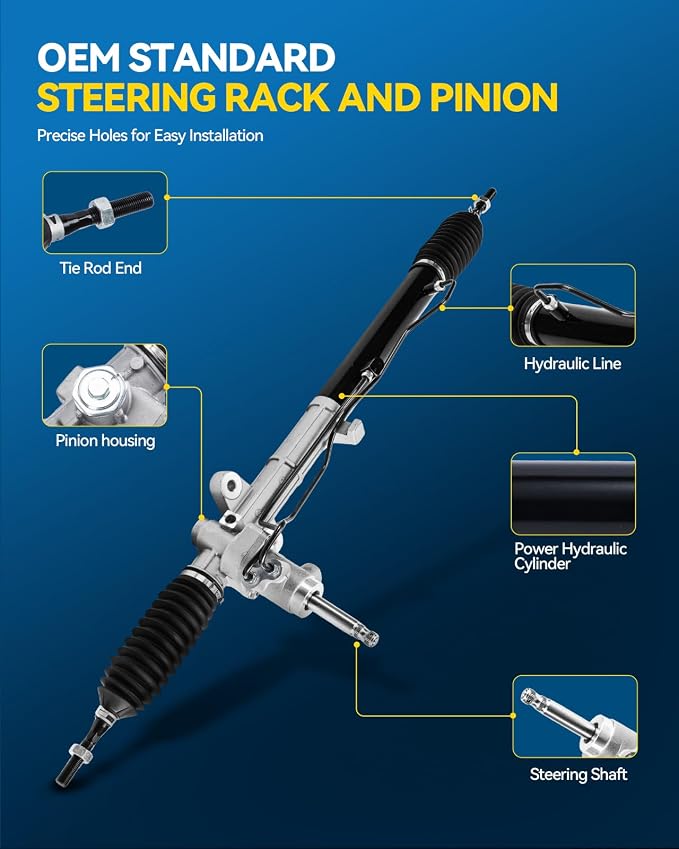 PHILTOP Power Steering Rack and Pinion for 2010-2013 Forte, Forte Koup | No.262449, 577001M500, 577001M700
