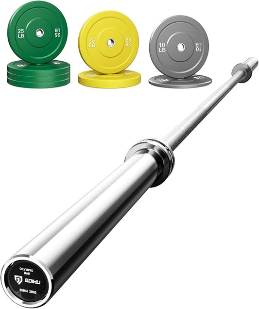 PB01 7FT Olympic Barbell, Weight Bar with Knurled Grip for Squats, Deadlifts, Weightlifting, Strength Training, Bench Press, Fits 2-inch Standard Weight Plates, 1500LB Capacity