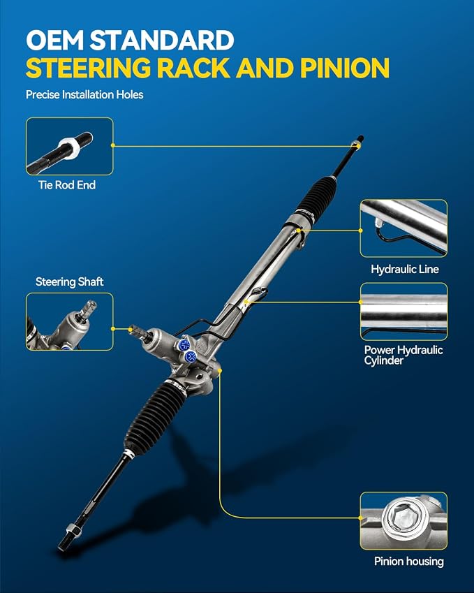 PHILTOP Power Steering Rack and Pinion Assembly for 2004-2006 GTO | Replace No.262042, 92161579, 92155946