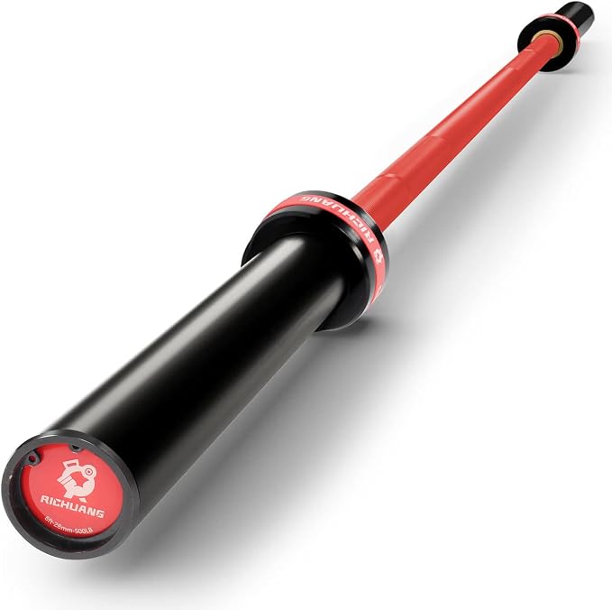 Ceramic Olympic Barbell 4/5/6FT – Short 2" Bar for Home Gym | Alloy/A3/45 steel. 400-500LB. 28mm knurled grip. Brass bushings. Squat, bench, deadlift, hip thrust. Fits standard plates.