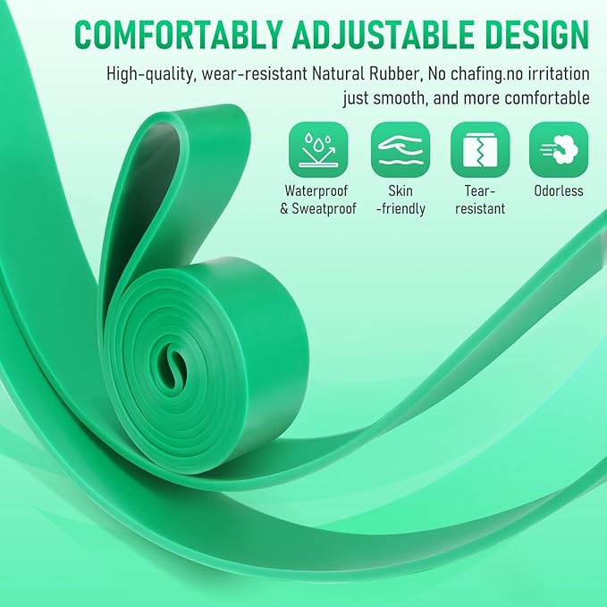 Resistance Bands for Working Out, Pull Up Assistance Bands Set, Exercise Workout Bands for Full-Body Training, Fitness, Physical Therapy, Home Gym for Women & Men (5-85lbs)