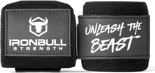 Powerlifting Wrist Wraps for Weightlifting & Bench Press - IPF Approved Heavy Duty Wrist Straps for Powerlifting, Bodybuilding & Strength Training - Competition Grade Support