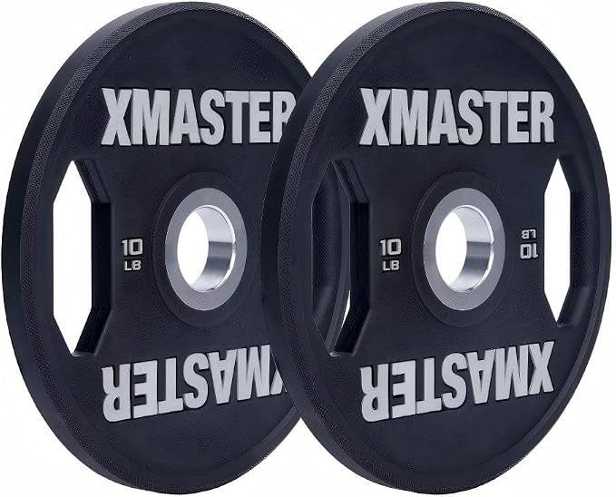 XMASTER FITNESS Urethane Black Grip Plate