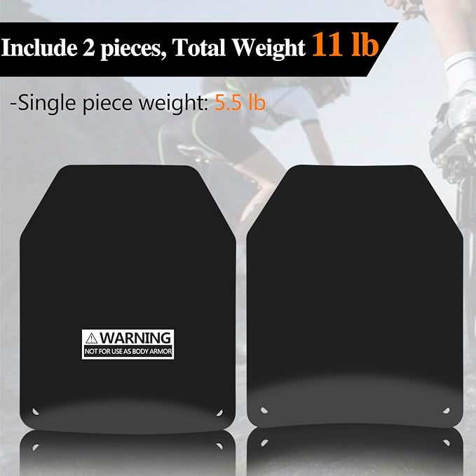 Weight Vest Plate Curved Weighted Plates for Weight Vest 5.5lb/11lb per Pairs for Running, Strength Training
