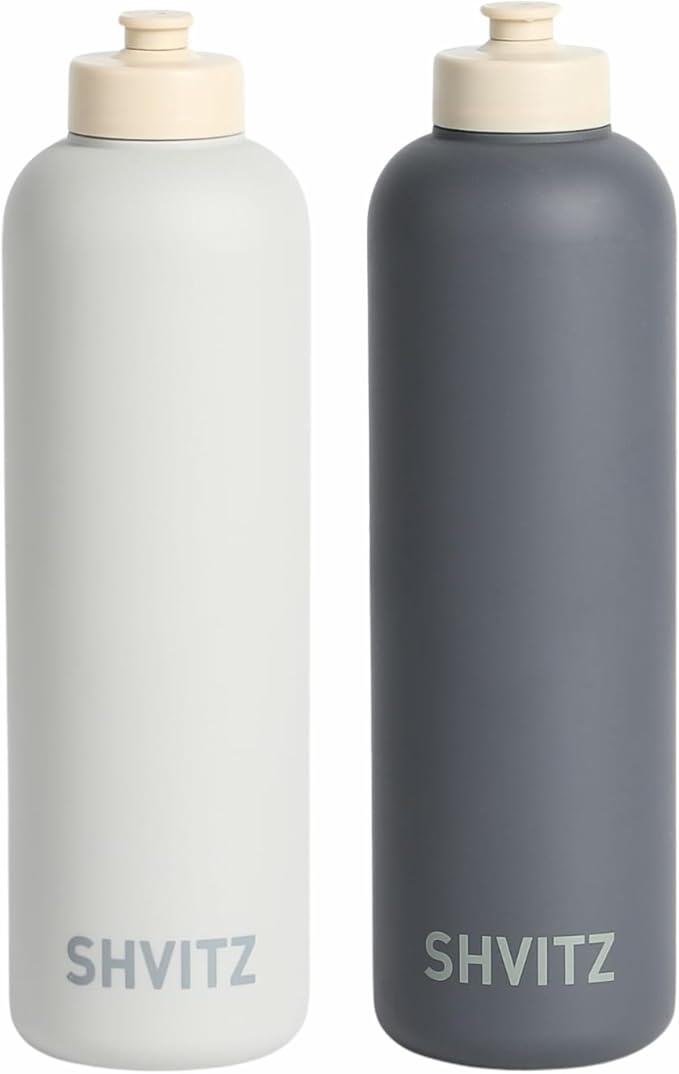 Sports Water Bottle - Soft-Touch Squeezable Body with One-Hand Spout- Lightweight, No Spill Water Bottle, for Gym, Cardio & Outdoor Sports - BPA Free - Water Bottle for Active Lifestyle - 24oz