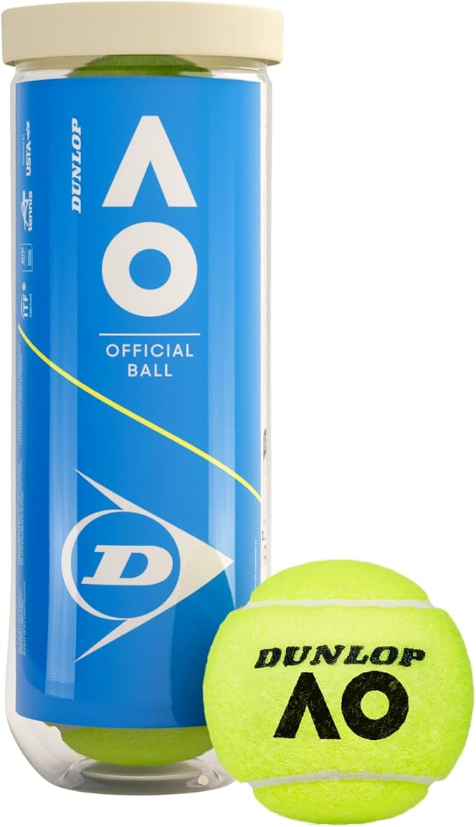 Dunlop Tennis Ball Australian Open - for Clay, Hard Court and Grass