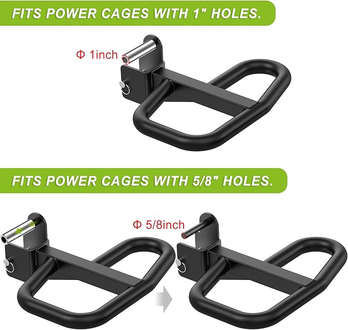 SELEWARE Dip Bar Attachment for Power Rack, 2 x 2 Tube, Multi Grip Handle | Fully Welded Steel Design, Stable Support for Dips, Pull Ups and Strength Training, Ideal for Home Gym Workouts
