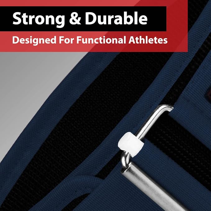 IBRO Quick Locking Premium Weight Lifting Belt - Back Support for Powerlifting, Cross Training & Gym Bodybuilding - 4 Inch Nylon Men and Women with Metal Buckle for Core Stability