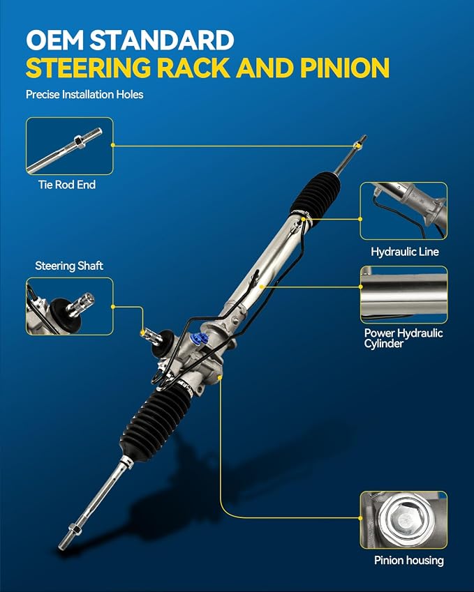 PHILTOP Power Steering Rack and Pinion for 95-99 Sentra, 95-98 200SX | No.490014B000, 490014B400, 485214B000, 261882