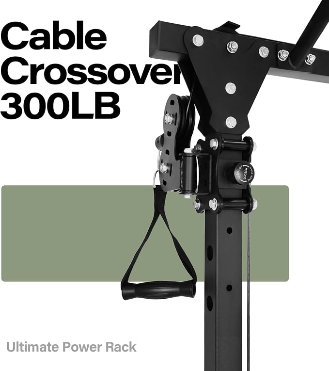 MAJOR FITNESS Drone1 Power Cage, All-in-One Home Gym with Cable Crossover, LAT Pulldown, Squat Rack & Landmine Attachment, Heavy-Duty Strength Training System for Home Gym