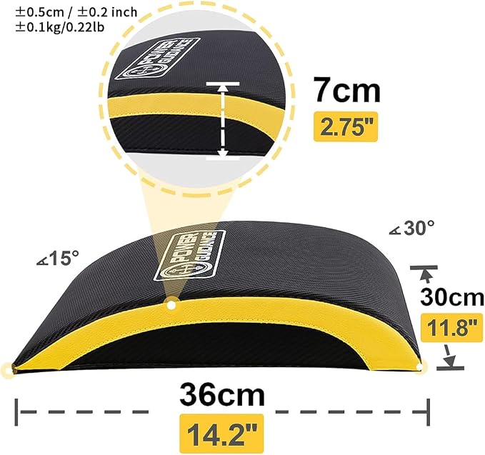 POWER GUIDANCE Ab Exercise Mat - Sit Up Pad - Abdominal & Core Trainer Mat for Full Range of Motion Ab Workouts
