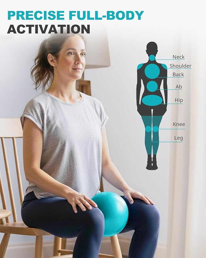 Trideer 9-Inch Pilates Ball, Small Exercise Ball Pilates Equipments for Yoga, Physical Therapy, Pregnancy, Postpartum, Core Training, Balance, Stability and Stretching