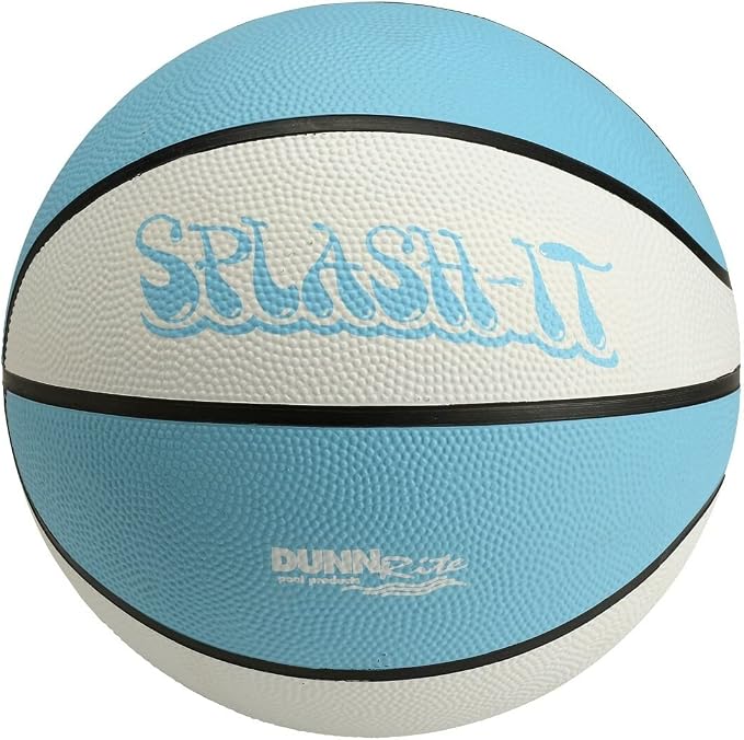 DUNNRITE Products 9" Diameter Regulation Aqua B110 Pool and Lake Water Basketball, Waterproof