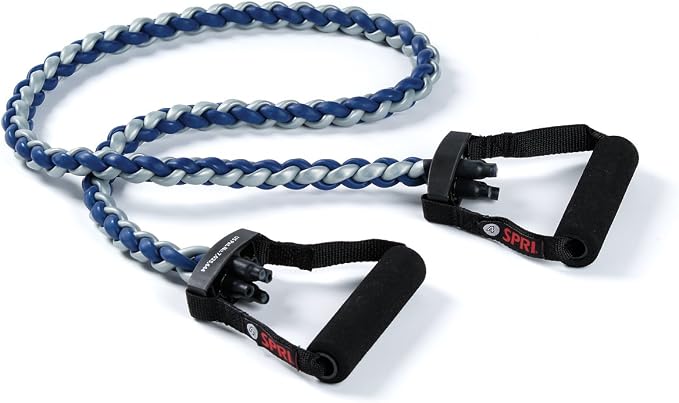 SPRI Braided Xertube Resistance Band | Premium Braided Construction | Comfort Grip Handles | Home Gym Strength Training | Men & Women