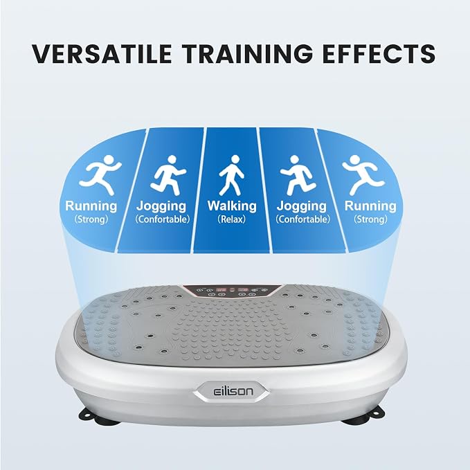 FitMaxx 3D XL Vibration Plate Exercise Machine - Whole Body Workout Vibration Platform w/Loop Bands - Lymphatic Drainage Machine for Weight Loss, Shaping, Recovery