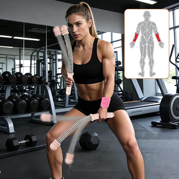 Ropeless Ropes for Home Gym, Heavy Duty Workout Rope, Portable Arm Exerciser Rope for HIIT Workouts,Cardio & Muscle Training,Home Gym Equipment for Men & Women