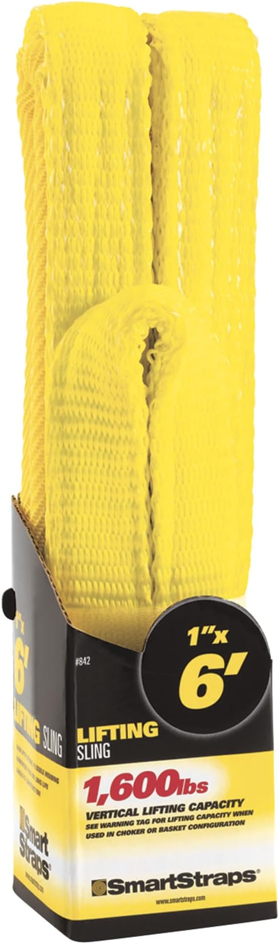 SMARTSTRAPS - 842 SmartStraps Webbing Sling - 1x6 Nylon Webbing Sling 1 Ply 1,600 lbs